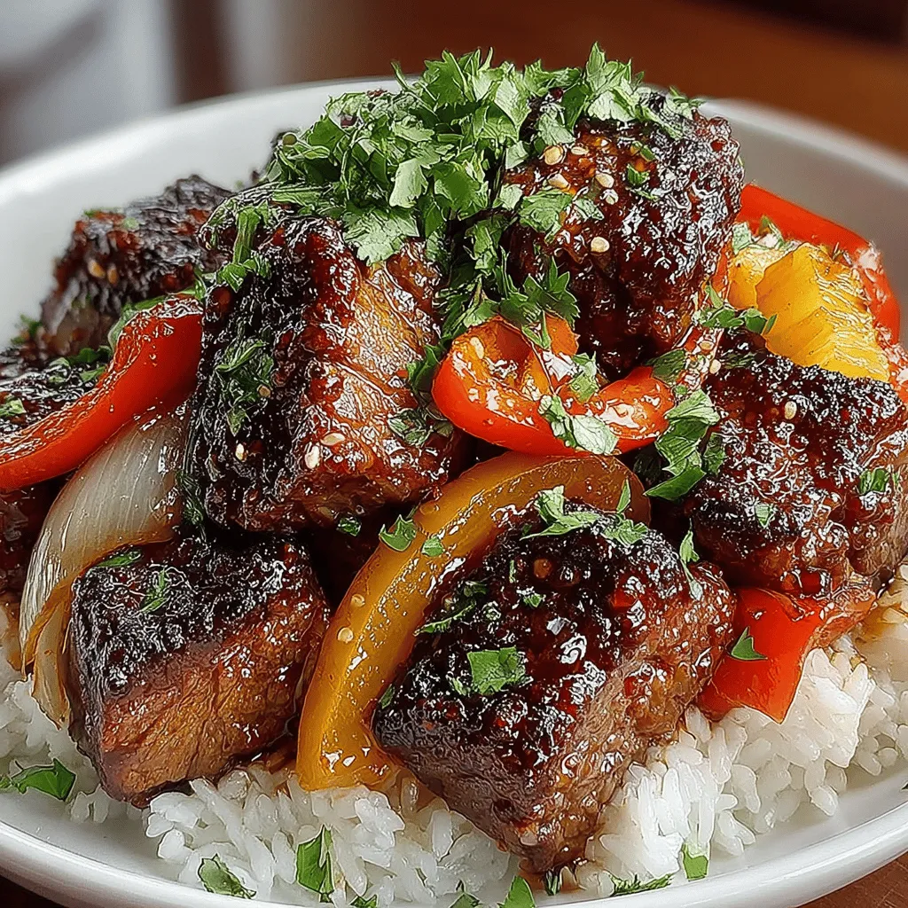 Tropical Pineapple Glazed Beef is a delightful dish that brings the vibrant flavors of the tropics right to your kitchen. This recipe is inspired by the lush landscapes and culinary traditions of tropical regions, where fresh fruits and bold spices come together to create unforgettable meals. The star of this dish is undoubtedly the pineapple glaze, which beautifully complements tender beef sirloin, creating a harmonious blend of sweet, savory, and umami flavors. If you’re looking to impress your family or guests with an exotic twist on a classic beef dish, this recipe is sure to be a hit.