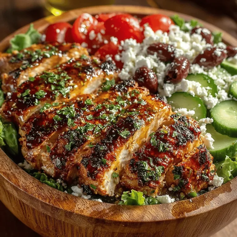 Mediterranean cuisine is renowned not only for its vibrant flavors but also for its numerous health benefits. Rich in fresh fruits, vegetables, whole grains, and healthy fats, this culinary tradition promotes heart health, weight management, and overall well-being. Among the many delightful dishes that embody this healthy lifestyle, Grilled Chicken Greek Salad stands out as a harmonious blend of flavors and textures. This salad features juicy grilled chicken, crisp vegetables, and a medley of traditional Mediterranean ingredients, making it a perfect choice for any meal, whether you're enjoying a leisurely lunch, a satisfying dinner, or a light snack.