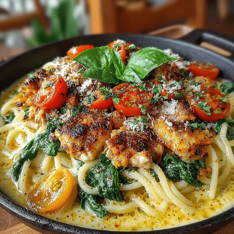 When it comes to weeknight dinners, finding a recipe that is both satisfying and uncomplicated can be a challenge. Enter the Smoked Paprika Chicken and Spinach Pasta—a dish that brings together vibrant flavors, appealing colors, and a delightful creamy texture, making it an instant family favorite. This recipe combines the smoky depth of smoked paprika with tender chicken, fresh spinach, and a luscious sauce that clings perfectly to the pasta. Not only is it visually enticing, but it's also a meal that can be prepared in under 30 minutes, catering to both novice cooks and seasoned chefs alike.