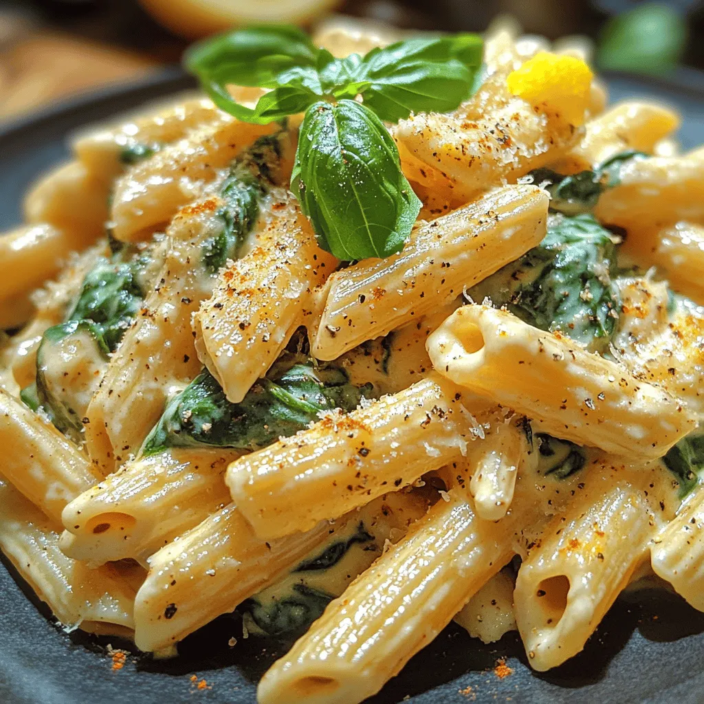 In the world of culinary delights, few dishes encapsulate the essence of comfort food quite like Creamy Garlic Spinach Penne. This recipe offers a harmonious blend of flavors and textures that cater to both the palate and the heart, making it a favorite among home cooks and food enthusiasts alike. With its creamy sauce enveloping perfectly cooked penne pasta and vibrant, fresh spinach, this dish not only satisfies hunger but also elevates a simple meal into a delightful dining experience.