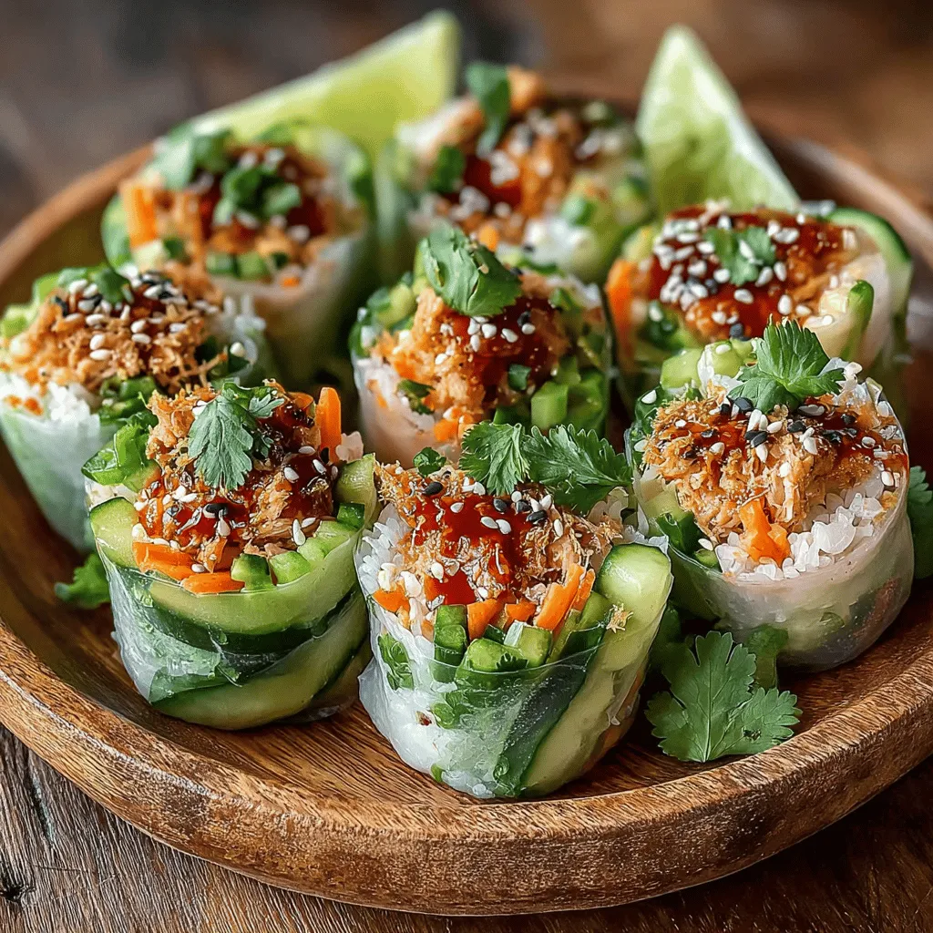 Discover the delightful fusion of flavors and textures in our Spicy Tuna Rice Paper Rolls with Avocado. This recipe is not only a feast for the eyes but also a nutritious option packed with protein, healthy fats, and fresh vegetables. Perfect for a light lunch, appetizer, or even a fun family dinner, these rolls are simple to prepare and offer a customizable experience for every palate. In this article, we will guide you through the steps to create this delectable dish, along with insights into its ingredients and health benefits.