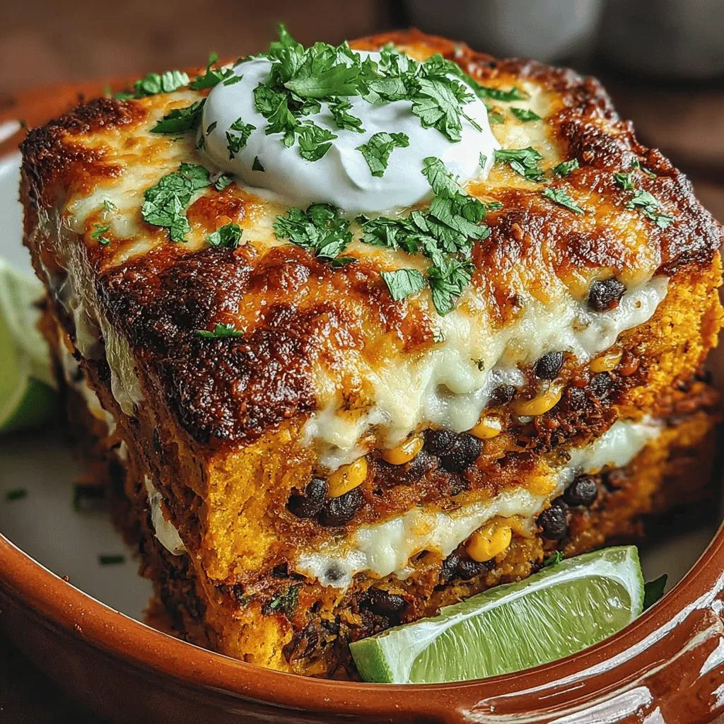 In the realm of comfort food, few dishes can compete with the hearty goodness of a Spicy Black Bean and Cheddar Sweet Potato Bake. This delectable recipe is not just a feast for the senses; it’s a harmonious blend of flavors and textures that promises to satisfy both your taste buds and your nutritional needs. The natural sweetness of roasted sweet potatoes, the earthy richness of black beans, and the sharp, creamy tang of cheddar cheese come together to create a meal that is as comforting as it is nourishing.