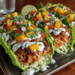 If you're looking for a refreshing and nutritious meal that transports your taste buds to a sunny paradise, the Tropical Bliss Mango Chicken Salad Wraps are your answer. This vibrant dish combines the sweetness of ripe mango with the savory goodness of chicken, creating a delightful balance of flavors that is both satisfying and healthy. Packed with fresh ingredients and bold colors, this recipe is not only a feast for the eyes but also offers numerous health benefits, making it a perfect choice for various occasions.