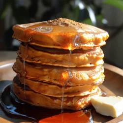 Fluffy Pumpkin Spice Pancakes with Maple Drizzle