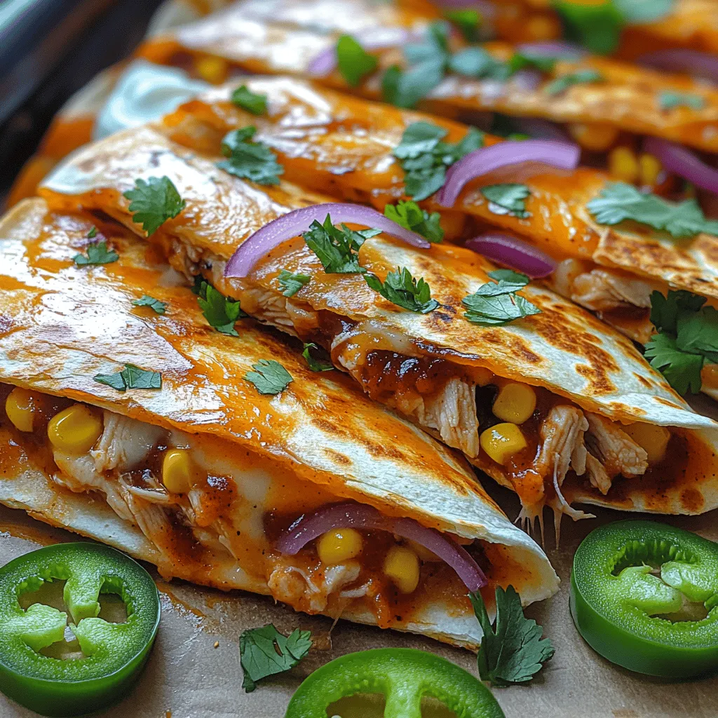 To achieve perfectly crispy BBQ Chicken Quesadillas, the way you layer your ingredients plays a crucial role in the cooking process. Start with your tortilla as the base. Here’s how to effectively layer the ingredients for even cooking and flavor distribution: