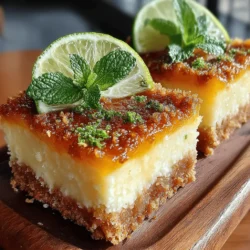 Tropical desserts have an undeniable allure, transporting us to sun-drenched beaches with each bite. Among the treasures of the tropics, the vibrant mango stands out not only for its delightful sweetness but also for its versatility in a multitude of culinary creations. When combined with the zesty brightness of lime, the result is a refreshing dessert that captivates the palate and invigorates the senses. Enter Zesty Mango Bars—a delightful fusion of flavors that embody the essence of summer, no matter the season.