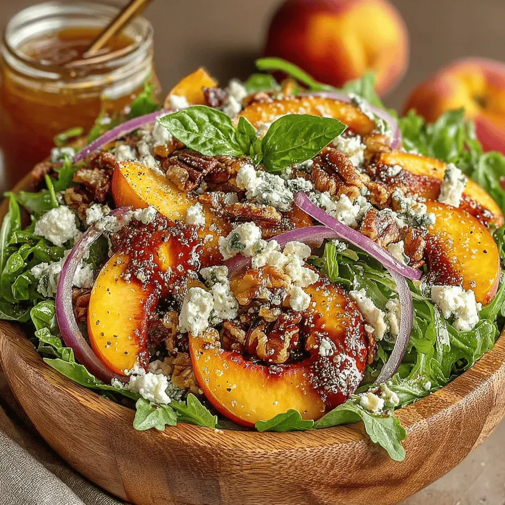 As the days grow longer and warmer, the allure of fresh, vibrant salads becomes hard to resist. Salads offer a quick and delicious way to enjoy an array of flavors and textures while packing in essential nutrients. Among the myriad of salad options, the Peach Arugula Salad stands out as a delightful combination of fresh ingredients that tantalize the taste buds. This recipe perfectly balances the peppery notes of arugula with the sweet, juicy essence of ripe peaches, creating a dish that is both visually appealing and incredibly satisfying.