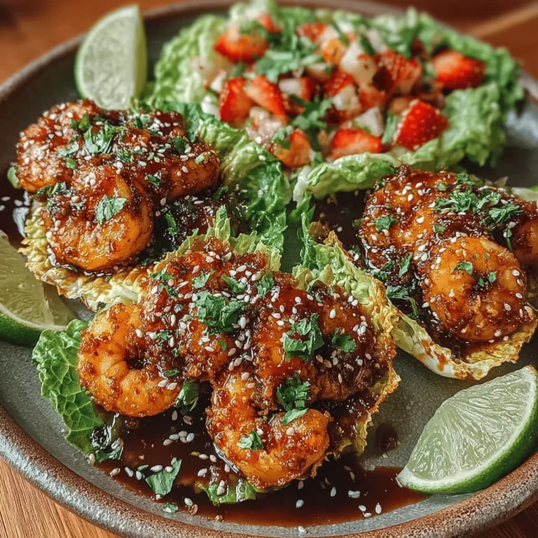 If you’re looking for a light, refreshing dish that brings a burst of flavor to your dining table, look no further than Shrimp Lettuce Wraps with Strawberry Glaze. This vibrant dish combines succulent shrimp with the sweetness of fresh strawberries, all wrapped in crisp lettuce for a delightful crunch. Not only is it visually appealing, but it also offers a unique fusion of savory and sweet that will tantalize your taste buds. Perfect for a quick lunch, a satisfying dinner, or an impressive appetizer, this recipe has something for everyone.