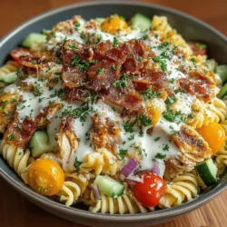 As the temperatures rise and the days grow longer, the allure of a refreshing pasta salad becomes undeniable. Pasta salads are the quintessential warm-weather dish, offering a delightful combination of flavors, textures, and colors that can brighten any gathering. Among the myriad of options available, the Chilled Chicken-Bacon Bliss Pasta Salad stands out as a culinary gem, perfect for picnics, barbecues, and family dinners alike.