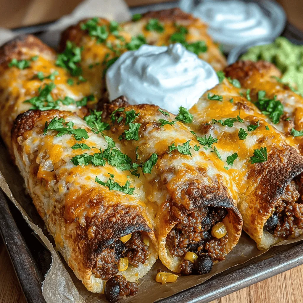 If you’re looking for a delectable dish that combines convenience, taste, and health benefits, look no further than Crispy Baked Turkey Taquito Rolls. This recipe offers a modern twist on a classic favorite, transforming traditional taquitos into a lighter yet equally satisfying meal. Made with lean ground turkey, vibrant vegetables, and a medley of spices, these taquitos are not only easy to prepare but also ideal for a quick weeknight dinner or as a crowd-pleasing appetizer at your next gathering. In this article, we’ll delve into the details of making these crispy delights, emphasizing the nutritional advantages of each ingredient and providing a step-by-step cooking guide.