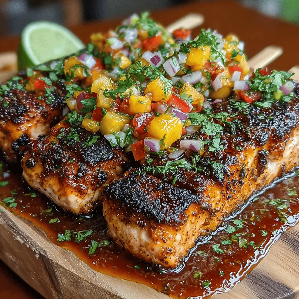 Grilled salmon skewers paired with sweet peach salsa offer a delightful combination of savory and sweet flavors that is sure to satisfy any palate. This dish is not only visually appealing with its vibrant colors, but it also boasts a perfect blend of textures, making it an excellent choice for various occasions. Whether you’re hosting a summer barbecue, planning a family gathering, or simply seeking a healthy weeknight dinner, this recipe is versatile enough to cater to all your needs.