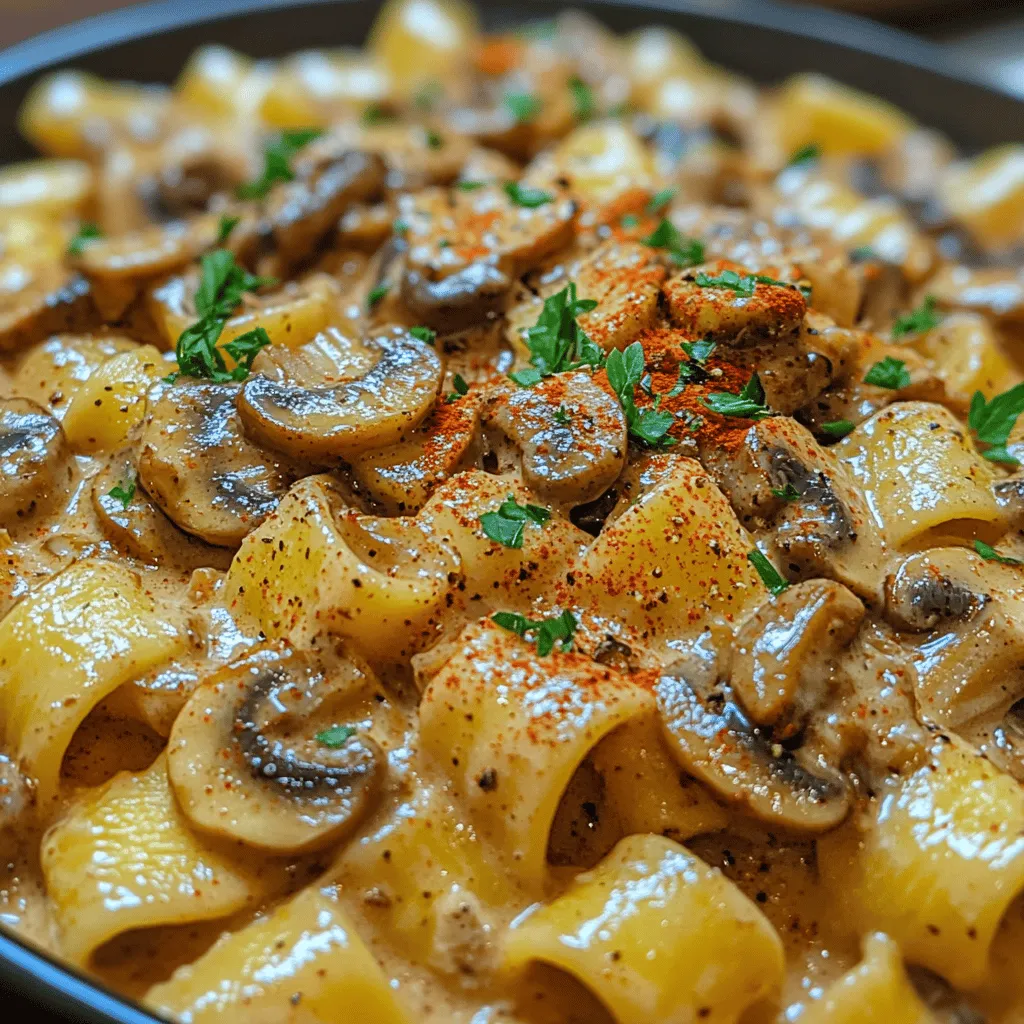To create the perfect creamy mushroom stroganoff, it's essential to use quality ingredients that contribute to the overall flavor and texture of the dish. Here’s a breakdown of the key components you’ll need: