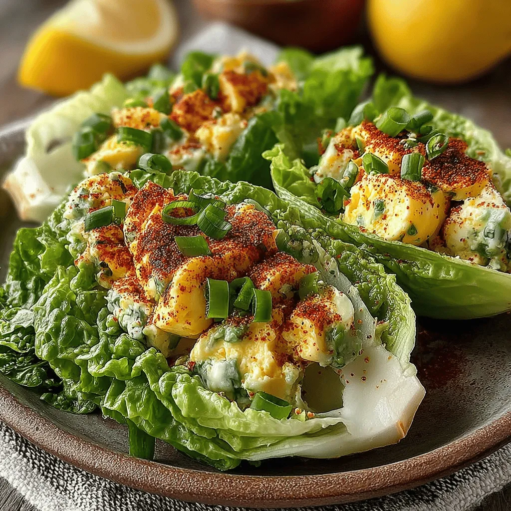 In the quest for healthy yet delicious meals, Avocado Egg Salad Lettuce Wraps emerge as a perfect solution. This innovative recipe combines the creaminess of ripe avocado with protein-packed eggs, creating a refreshing twist on the traditional egg salad. Whether you're searching for a nutritious lunch option or a light dinner, these lettuce wraps offer a delightful crunch and an abundance of flavor, making them an ideal choice for anyone looking to eat well without sacrificing taste.
