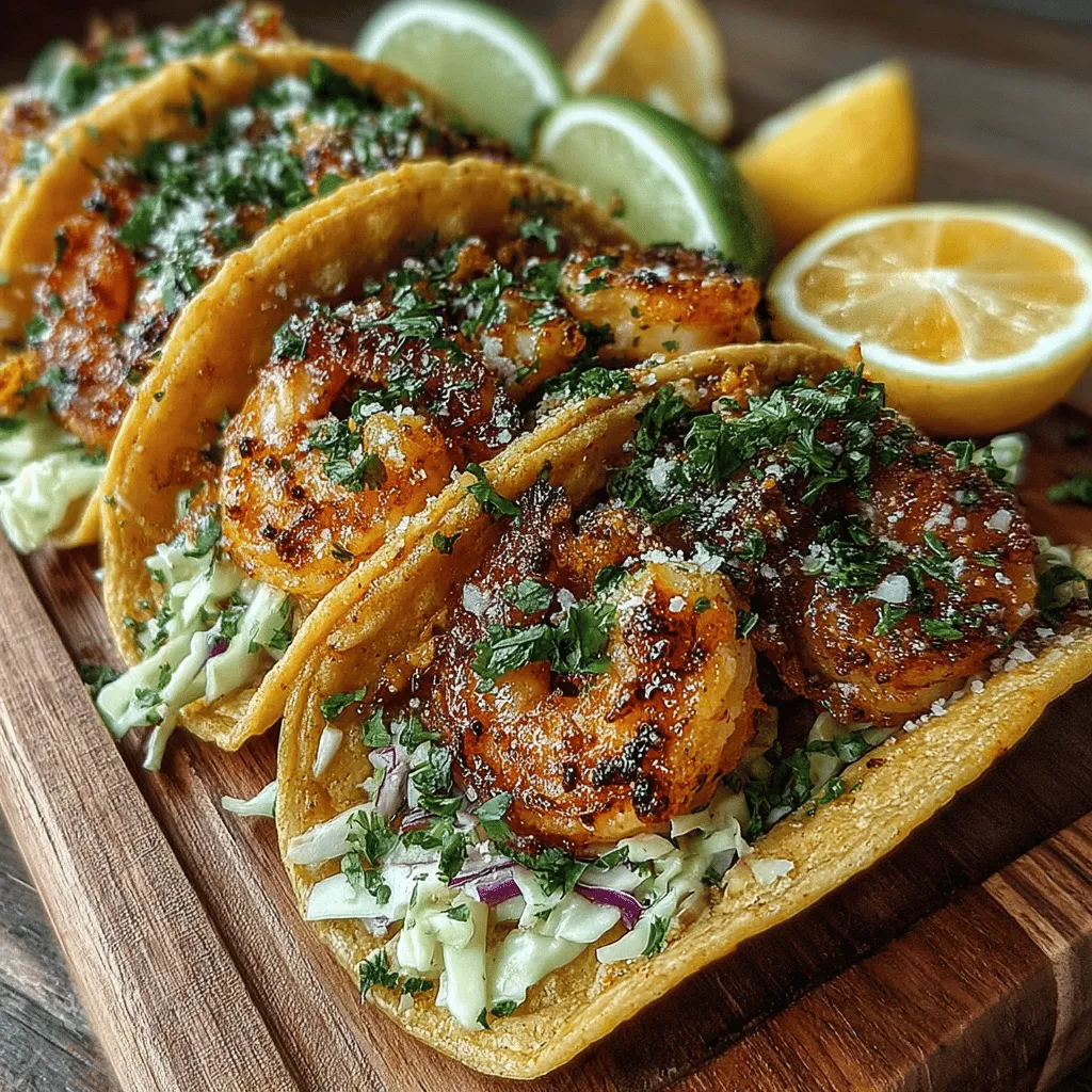 As the sun sets and the warm evening breeze rustles through the trees, there's nothing quite like gathering around the table with family and friends to enjoy a meal that is both vibrant and bursting with flavor. I fondly remember the first time I made these Zesty Lemon Garlic Shrimp Tacos. It was a casual summer evening, and I had invited a few friends over for dinner. I wanted something fresh, light, and fun—something that would bring smiles to our faces and ignite laughter around the table. From the first bite, I knew I had struck gold. The combination of zesty lemon, fragrant garlic, and the satisfying crunch of the cabbage slaw transformed that evening into a delicious memory. If you’re looking to recreate that blissful experience, this recipe is your ticket to taco heaven.