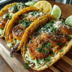 Zesty Lemon Garlic Shrimp Tacos with Crunchy Cabbage Slaw