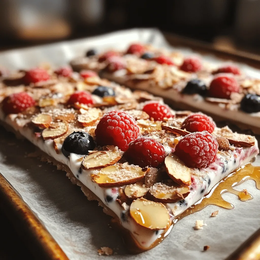 At the core of this Sweet Honey Almond Yogurt Bark are simple yet nutritious ingredients that come together to create a flavor explosion. Here’s what you’ll need: