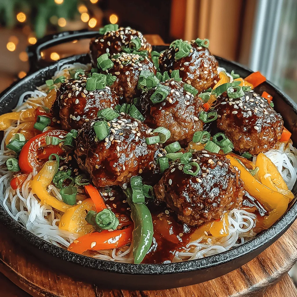 In the realm of comforting and satisfying meals, the Sticky Sweet Ginger Meatball Noodle Bowl stands out as a delightful fusion of flavors and textures. This dish brings together tender meatballs infused with the aromatic warmth of ginger and garlic, nestled atop a bed of succulent noodles and vibrant vegetables. Perfectly balanced with a sweet and savory sauce, this bowl not only excites the palate but also offers a wholesome dining experience that is sure to please both the family and guests.