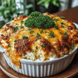 When it comes to weeknight dinners, few meals can match the warmth and satisfaction of a Cheesy Ranch Chicken and Rice Bake. This dish combines the creamy richness of cheese with the savory flavors of ranch seasoning, all brought together by tender chicken and hearty rice. It's the epitome of comfort food—simple to prepare and universally loved, making it an excellent choice for family dinners or gatherings with friends.