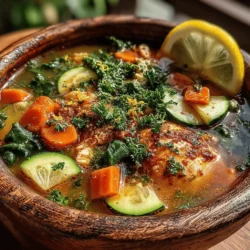 In today's health-conscious world, detox diets have gained popularity as a means to cleanse the body and rejuvenate the spirit. At the core of many detox regimens is the humble yet powerful soup, known for its nourishing qualities and comforting essence. Among the myriad of options available, the Revitalizing Detox Chicken Soup stands out as a wholesome recipe designed to promote both physical well-being and emotional comfort. This delightful concoction not only tantalizes the taste buds but also serves as a powerhouse of nutrients, making it an ideal choice for anyone looking to refresh their body and boost their health.