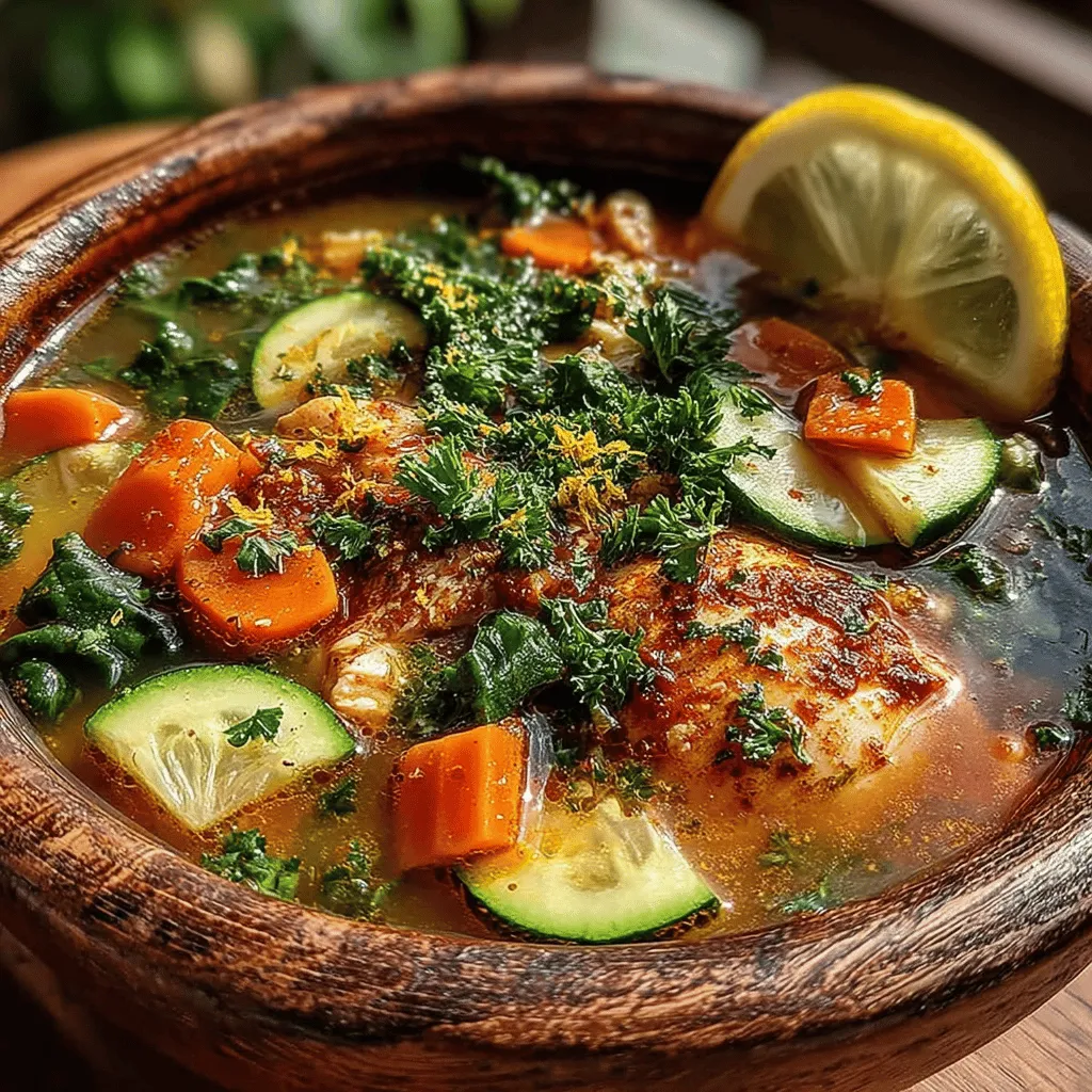 In today's health-conscious world, detox diets have gained popularity as a means to cleanse the body and rejuvenate the spirit. At the core of many detox regimens is the humble yet powerful soup, known for its nourishing qualities and comforting essence. Among the myriad of options available, the Revitalizing Detox Chicken Soup stands out as a wholesome recipe designed to promote both physical well-being and emotional comfort. This delightful concoction not only tantalizes the taste buds but also serves as a powerhouse of nutrients, making it an ideal choice for anyone looking to refresh their body and boost their health.