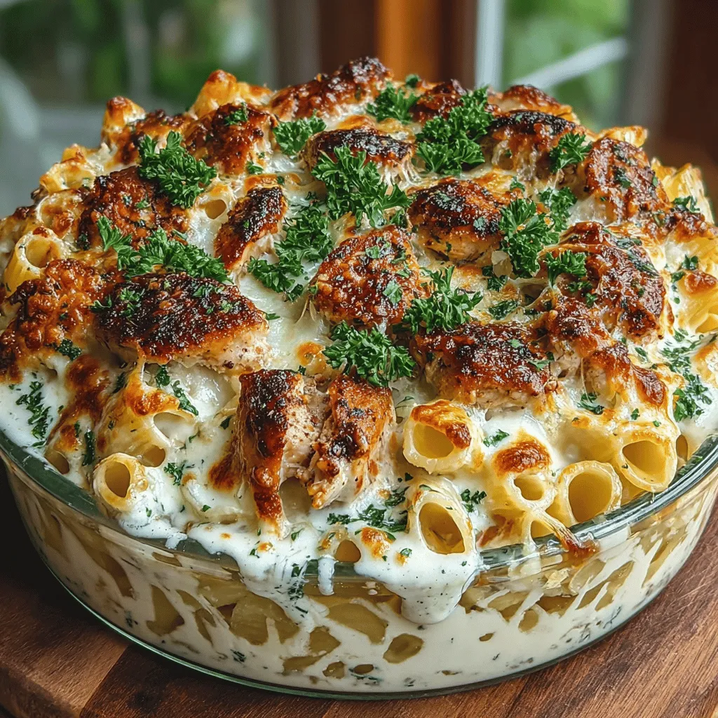 When it comes to comfort food, few dishes can compete with the indulgent richness of Creamy Ranch Chicken Alfredo Pasta. This dish combines succulent chicken, tender pasta, and a velvety sauce that wraps around every bite, making it a favorite for families and gatherings alike. Its appeal lies not only in its delicious combination of creamy flavors and satisfying textures but also in its versatility. Whether you're preparing a cozy weeknight dinner for the family, bringing a dish to a potluck, or impressing guests at a dinner party, this recipe is sure to be a hit.
