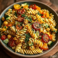 As the temperature rises and the days grow longer, nothing quite satisfies like a refreshing cold pasta salad. This versatile dish is not only a staple for summer gatherings and potlucks but also an ideal option for meal prep and quick weeknight dinners. Imagine tucking into a bowl filled with vibrant colors and fresh flavors—this cold pasta salad with creamy hummus dressing is designed to be both delicious and nutritious, making it a perfect choice for anyone looking to enjoy a healthy meal without compromising on taste.