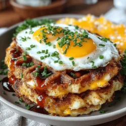 Cooking the perfect sunny-side-up eggs is essential for creating the ideal Golden Egg & Cheddar Waffle Stacks. The process may seem simple, but a few techniques can enhance the flavor and presentation of your eggs significantly.