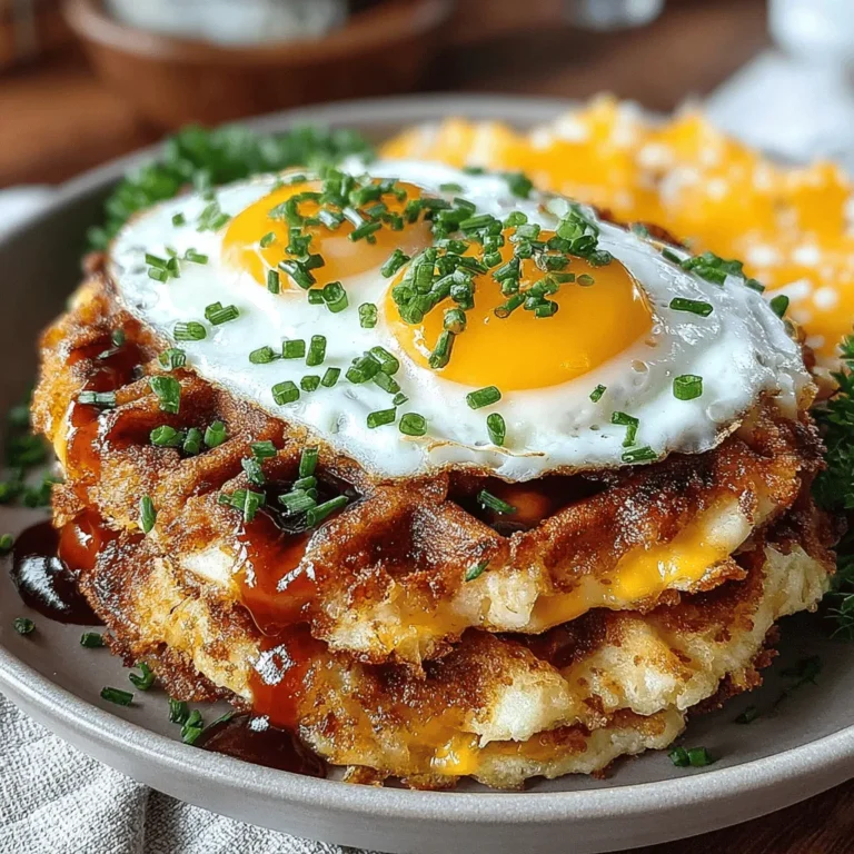 Cooking the perfect sunny-side-up eggs is essential for creating the ideal Golden Egg & Cheddar Waffle Stacks. The process may seem simple, but a few techniques can enhance the flavor and presentation of your eggs significantly.
