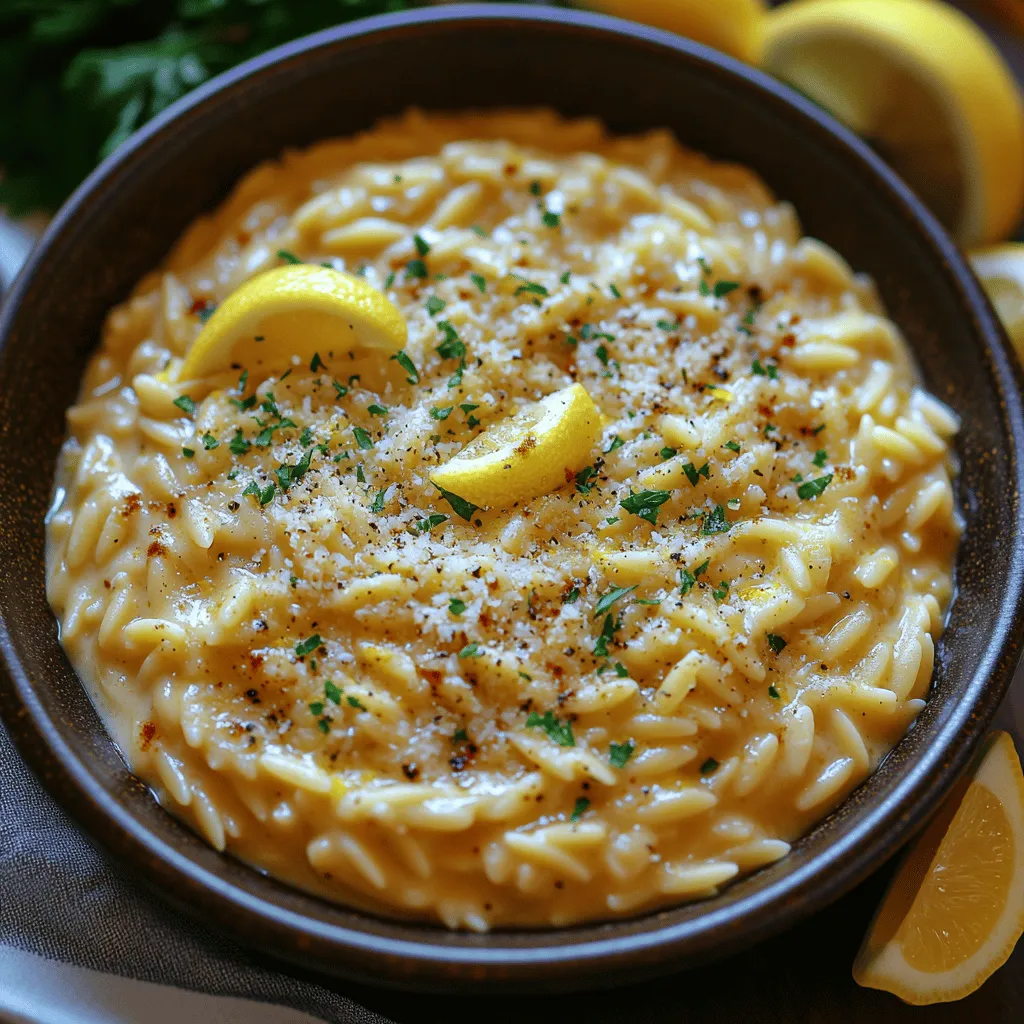 In the world of comfort food, pasta dishes hold a special place, and when it comes to creamy, zesty flavors, few can rival the delightful experience of Zesty Creamy Lemon Garlic Orzo. This dish artfully combines the unique texture of orzo pasta with a rich, creamy garlic sauce, elevated by the bright notes of lemon. With its balance of flavors and creamy consistency, Zesty Creamy Lemon Garlic Orzo is an ideal choice for a weeknight dinner, yet it carries enough elegance to make it a standout dish for special occasions. This recipe is a must-try for any pasta lover looking to explore new and exciting flavors.