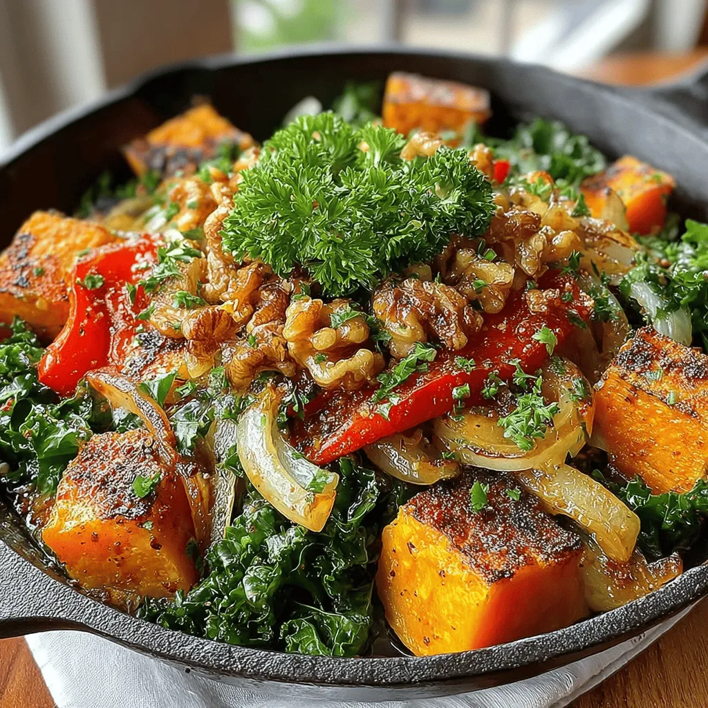 In today's fast-paced world, finding a quick yet nutritious meal can be a challenge. With the increasing demand for meals that are both healthful and easy to prepare, the Sweet Potato & Kale Skillet Delight emerges as a standout option. This vibrant dish not only offers a medley of flavors but also packs a nutritious punch that caters to a variety of dietary preferences. Perfect for busy weeknights or leisurely weekend meals, this one-pan wonder allows home cooks to create a wholesome dish without the hassle of extensive cleanup.