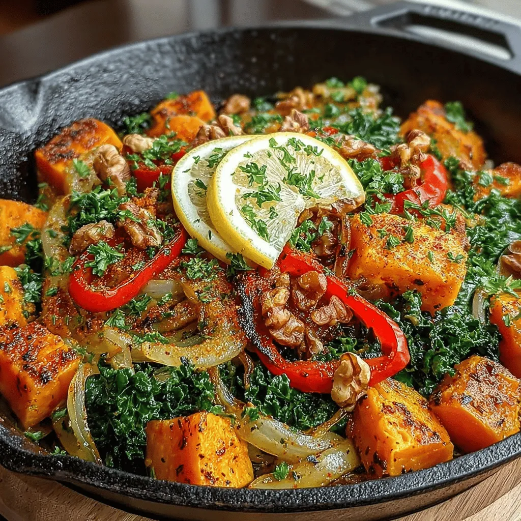 In today's fast-paced world, finding a quick yet nutritious meal can be a challenge. With the increasing demand for meals that are both healthful and easy to prepare, the Sweet Potato & Kale Skillet Delight emerges as a standout option. This vibrant dish not only offers a medley of flavors but also packs a nutritious punch that caters to a variety of dietary preferences. Perfect for busy weeknights or leisurely weekend meals, this one-pan wonder allows home cooks to create a wholesome dish without the hassle of extensive cleanup.