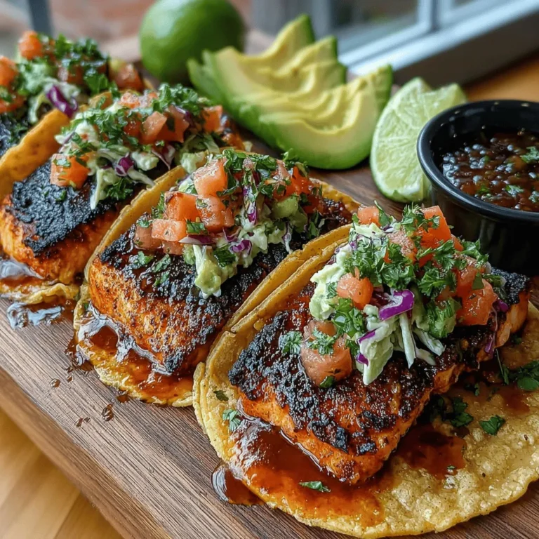 Making the Tropical Bliss Salmon Tacos involves several key steps that ensure each component contributes to a delicious, harmonious dish. Let’s dive into the detailed preparation instructions.