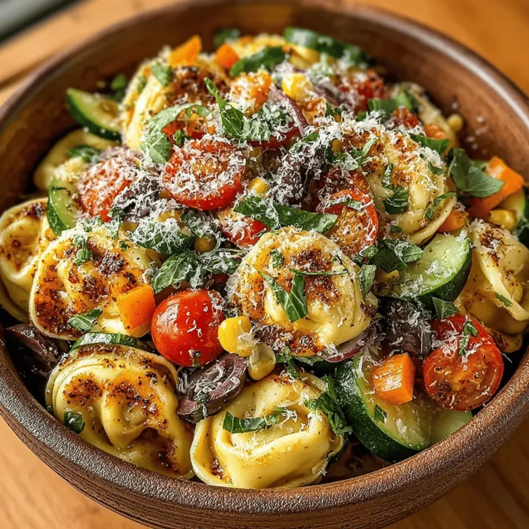 At the heart of this dish lies fresh cheese tortellini, an Italian pasta shaped like little pillows filled with a creamy cheese mixture. Tortellini is traditionally made with a pasta dough that’s rolled thin, filled, and then folded into a distinctive shape. When it comes to this recipe, opting for fresh tortellini over dried varieties is key. Fresh tortellini cooks quickly and has a tender, delicate texture that adds depth to the dish.