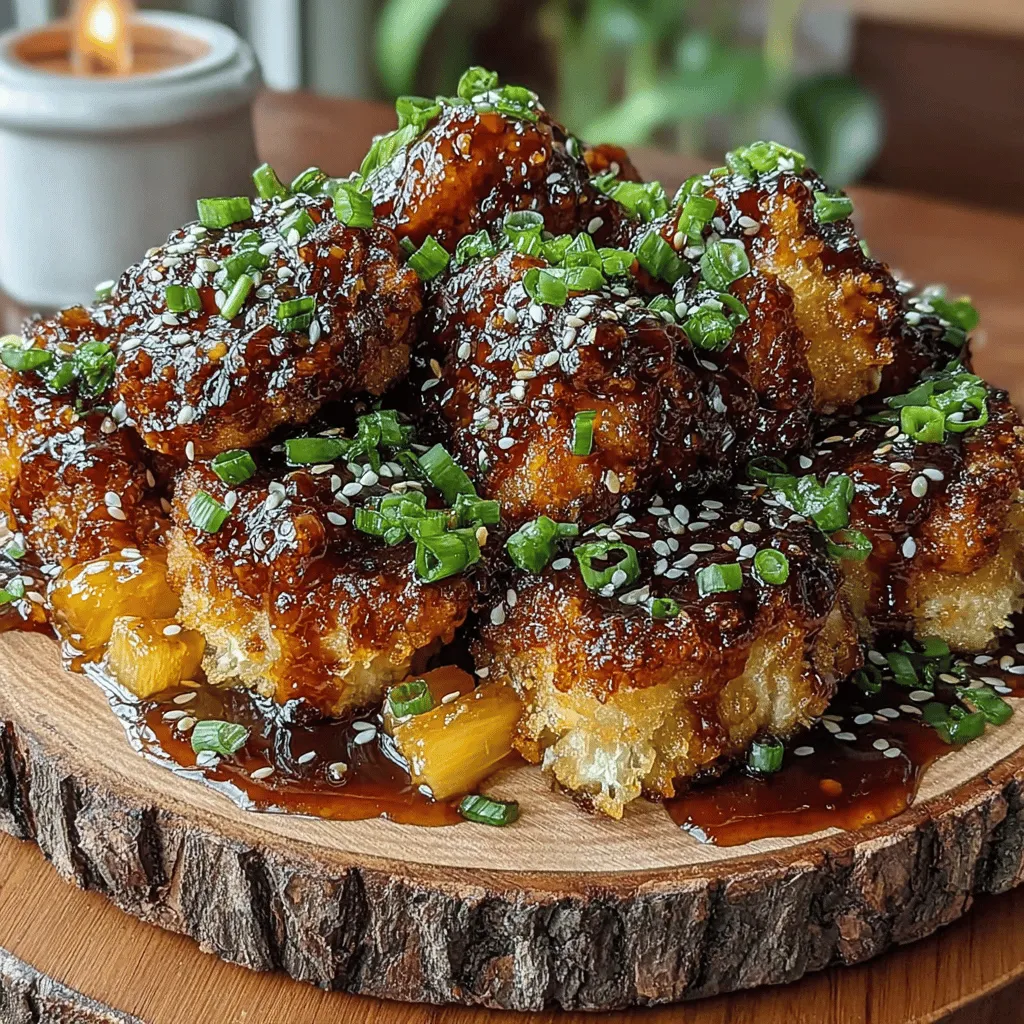 Are you looking for a dish that is not only delicious but also easy to prepare? Sticky Pineapple BBQ Chicken Bites are a fantastic option that will tantalize your taste buds with their delightful fusion of flavors. Imagine tender, juicy chicken coated in a sticky, sweet, and tangy glaze that perfectly balances the richness of barbecue sauce with the natural sweetness of pineapple. This dish is perfect for family dinners, casual gatherings, or even as a crowd-pleasing appetizer at parties.