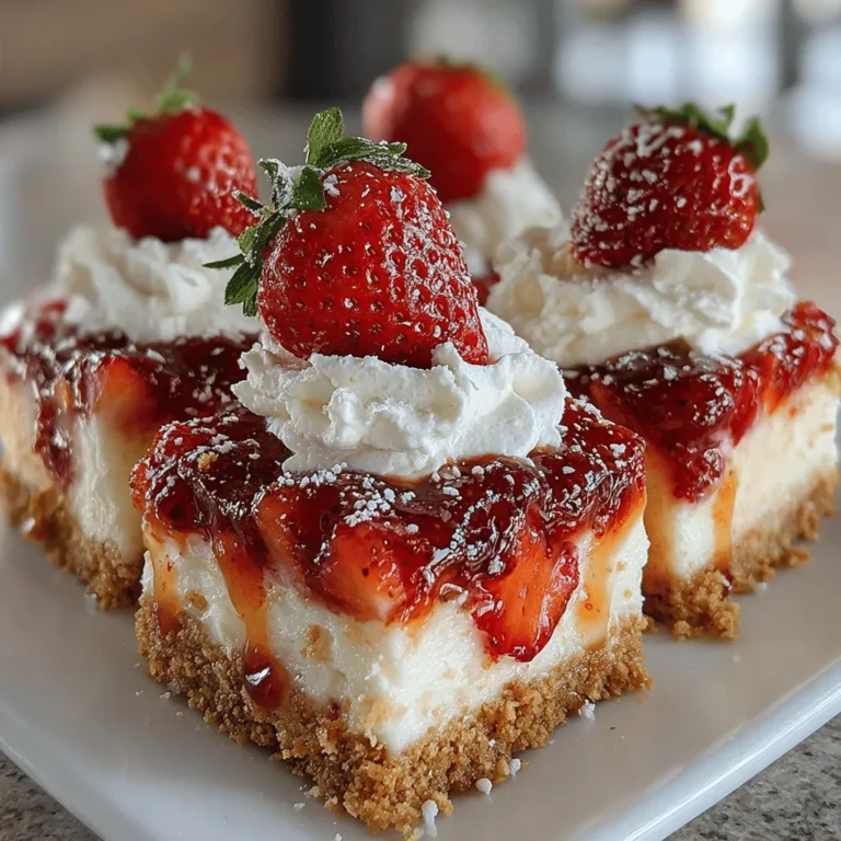 As the temperature rises and summer approaches, the craving for refreshing desserts becomes almost irresistible. Frosty Strawberry Bliss Bars are the perfect solution to that yearning—a delightful combination of creaminess and the natural sweetness of fresh strawberries, making them an ideal treat for warm weather. Not only do these bars offer a burst of flavor, but they also provide a visually stunning presentation, sure to impress both family and friends. Whether you’re hosting a backyard barbecue, celebrating a special occasion, or simply looking to indulge in a sweet treat, these bliss bars are the answer to your dessert dilemmas.