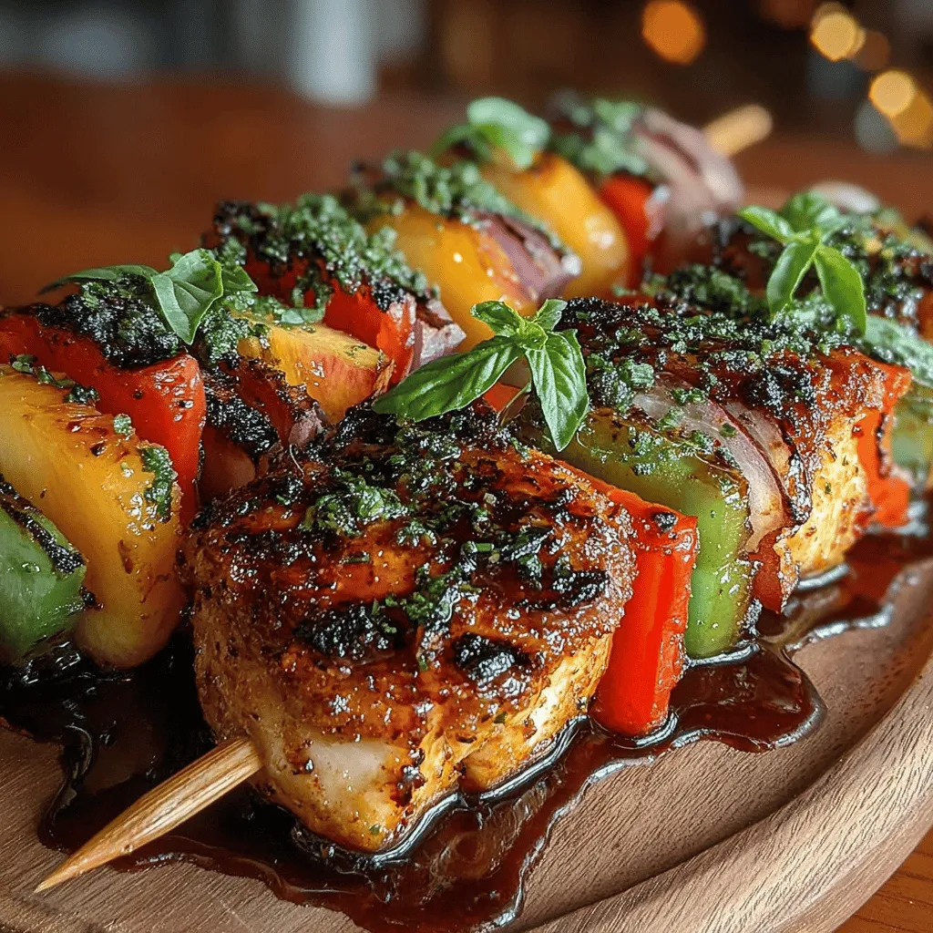 One of the joys of making Sweet & Savory Grilled Chicken & Peach Skewers is the ability to customize them to suit your tastes and the ingredients you have on hand. Here are some alternate ingredient combinations that can provide a unique twist to your skewers: