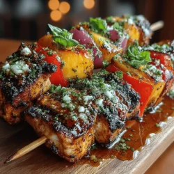 One of the joys of making Sweet & Savory Grilled Chicken & Peach Skewers is the ability to customize them to suit your tastes and the ingredients you have on hand. Here are some alternate ingredient combinations that can provide a unique twist to your skewers: