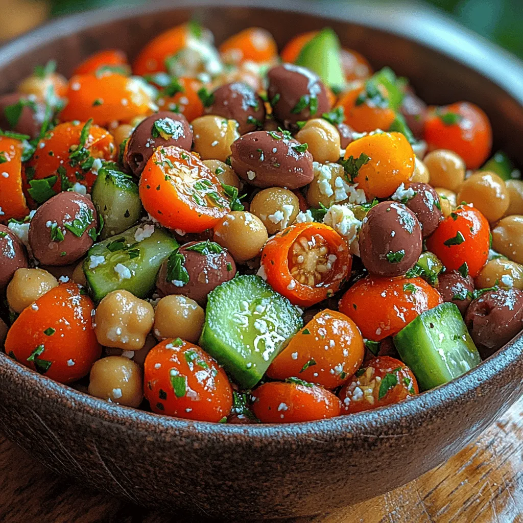 Mediterranean cuisine is celebrated for its vibrant flavors, fresh ingredients, and healthful benefits. It embodies a lifestyle that prioritizes wholesome eating while embracing the richness of the region's culinary traditions. One dish that perfectly encapsulates these characteristics is the Mediterranean Bliss Chickpea Salad. This refreshing salad is not only a feast for the eyes but also a nourishing option for those seeking a healthy yet satisfying meal. With its colorful array of vegetables and protein-packed chickpeas, this salad is an ideal choice for health-conscious eaters and busy individuals alike, offering a quick and easy way to enjoy a taste of the Mediterranean.