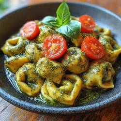 Before we get into the cooking, let’s gather everything we need for this delightful Creamy Basil Pesto Tortellini. Having all your ingredients prepped and ready to go not only streamlines the cooking process but also ensures that you have everything on hand to create a perfect dish. Here’s what you’ll need: