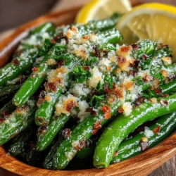 In the realm of healthy and delicious side dishes, Crunchy Garlic Parmesan Air Fried Green Beans stand out as an enticing option that appeals to both the palate and the health-conscious eater. This recipe not only delivers a satisfying crunch but also combines the rich flavors of garlic, Parmesan, and a hint of lemon to create an irresistible dish. Whether you’re serving dinner guests or simply looking for a nutritious addition to your family meals, these air-fried green beans are quick to prepare and can elevate any dining experience.