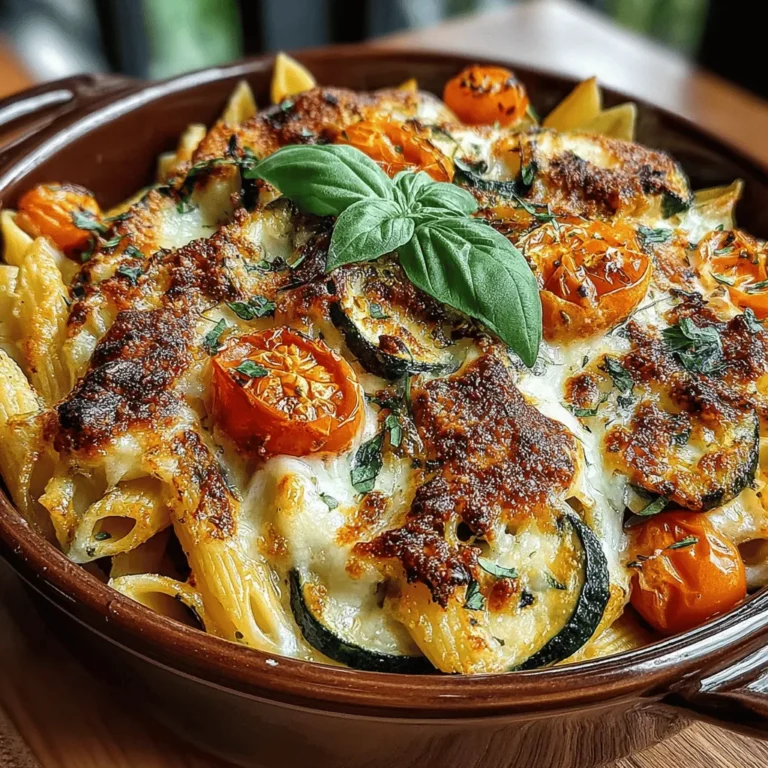 Comfort food often evokes images of hearty, indulgent dishes that warm the soul and satisfy cravings. However, comfort food doesn't always have to be heavy. The Lemon Zucchini Pasta Bake is a perfect example of how simplicity and flavor can come together to create an inviting dish that is both nourishing and delicious. This delightful recipe is an ideal choice for weeknight dinners or family gatherings, providing a wonderful way to incorporate fresh ingredients into your meals while still delivering that comforting essence we all crave.