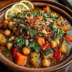 Moroccan cuisine is a vibrant tapestry of flavors, aromas, and textures, characterized by its intricate use of spices, fresh vegetables, and slow cooking techniques. It encapsulates a culinary tradition that harmonizes the influences of Berber, Arab, and Mediterranean cultures, resulting in dishes that are both hearty and deeply satisfying. One such dish that embodies the essence of Moroccan cooking is the Crockpot Eggplant & Chickpea Tagine. This recipe offers a convenient and nutritious option for those who lead busy lives but still wish to indulge in the rich flavors of Moroccan fare.