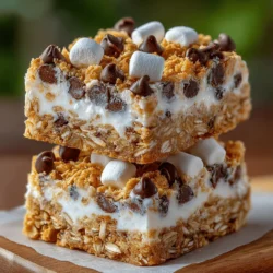 S’mores have long held a cherished place in American culinary culture, often associated with nostalgic campfire gatherings under the stars. The classic combination of graham crackers, toasted marshmallows, and rich chocolate evokes memories of summer nights filled with laughter and warmth. As our taste buds evolve and our desire for healthier snacks grows, the traditional s’mores have undergone a delightful transformation. Enter the Frozen Yogurt S’mores Granola Bars—a modern twist that preserves the beloved flavors of s’mores while offering a nutritious, guilt-free treat that can be enjoyed year-round. These bars capture the essence of the classic dessert, providing a balance of sweetness and texture that appeals to both kids and adults alike.