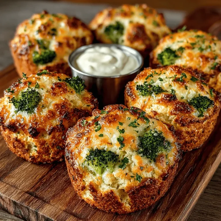 Welcome to the delightful world of Mini Broccoli Cheddar Biscuit Bakes, a culinary creation that marries the healthful goodness of broccoli with the rich, savory flavor of sharp cheddar cheese. These charming little bites serve not only as a delectable snack but also as a versatile side dish that can elevate any meal. Whether fresh out of the oven or served alongside your favorite soup, these biscuits are a crowd-pleaser, appealing to both adults and children alike.