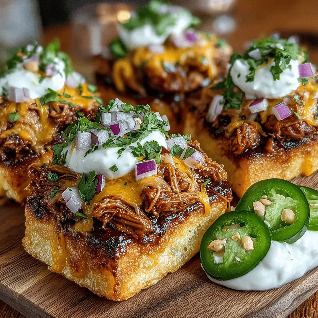 When it comes to party appetizers or quick snacks, few dishes can compete with the irresistible allure of BBQ pulled chicken. This flavor-packed favorite brings together tender, shredded chicken coated in a tangy, smoky barbecue sauce that tantalizes the taste buds. The beauty of this recipe lies in its versatility, as it can be served in various ways, but one of the most delightful presentations is in the form of mini tortilla bites. These bite-sized treats are perfect for gatherings, game days, or even as a simple weeknight indulgence. They combine the heartiness of pulled chicken with the convenience of tortillas, resulting in a dish that is not only delicious but also easy to prepare.