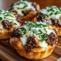 Mini lasagna biscuit muffins represent a creative and flavorful reinterpretation of the traditional lasagna. These bite-sized delights encapsulate all the elements of the beloved Italian dish while offering a fun and convenient way to enjoy it. Their appeal lies not only in their delicious taste but also in their versatility; whether you're hosting a casual family gathering, preparing meals for a busy week, or looking for a unique addition to a potluck, these muffins fit the bill perfectly.