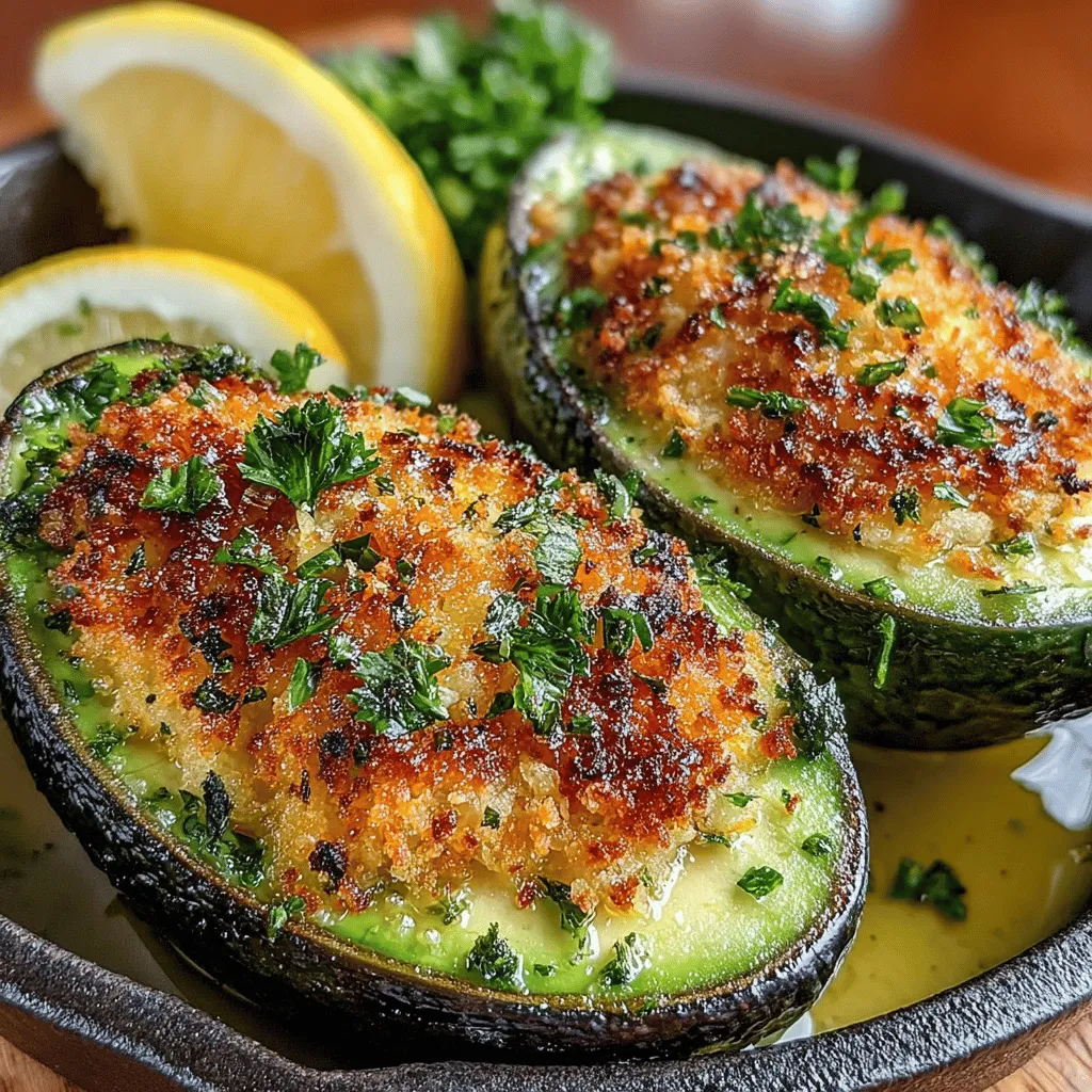 To achieve the perfect topping for your crunchy Parmesan crusted baked avocados, start by combining your ingredients in a mixing bowl. The ideal consistency is key to ensuring that your topping adheres well to each avocado half and crisps up beautifully in the oven.