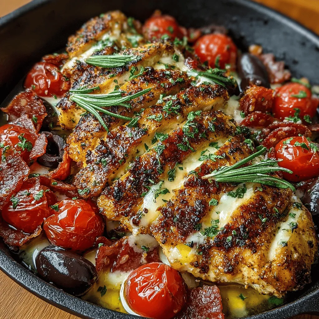 When it comes to weeknight dinners, simplicity and flavor are paramount. Enter the Charcuterie Chicken Skillet, a delightful dish that combines the savory essence of chicken with the rich and varied flavors of charcuterie. This dish not only celebrates the art of combining meats and cheeses but also brings the vibrant tastes of Mediterranean cuisine to your table. Perfect for busy evenings, the Charcuterie Chicken Skillet is designed to please your palate without demanding hours in the kitchen.