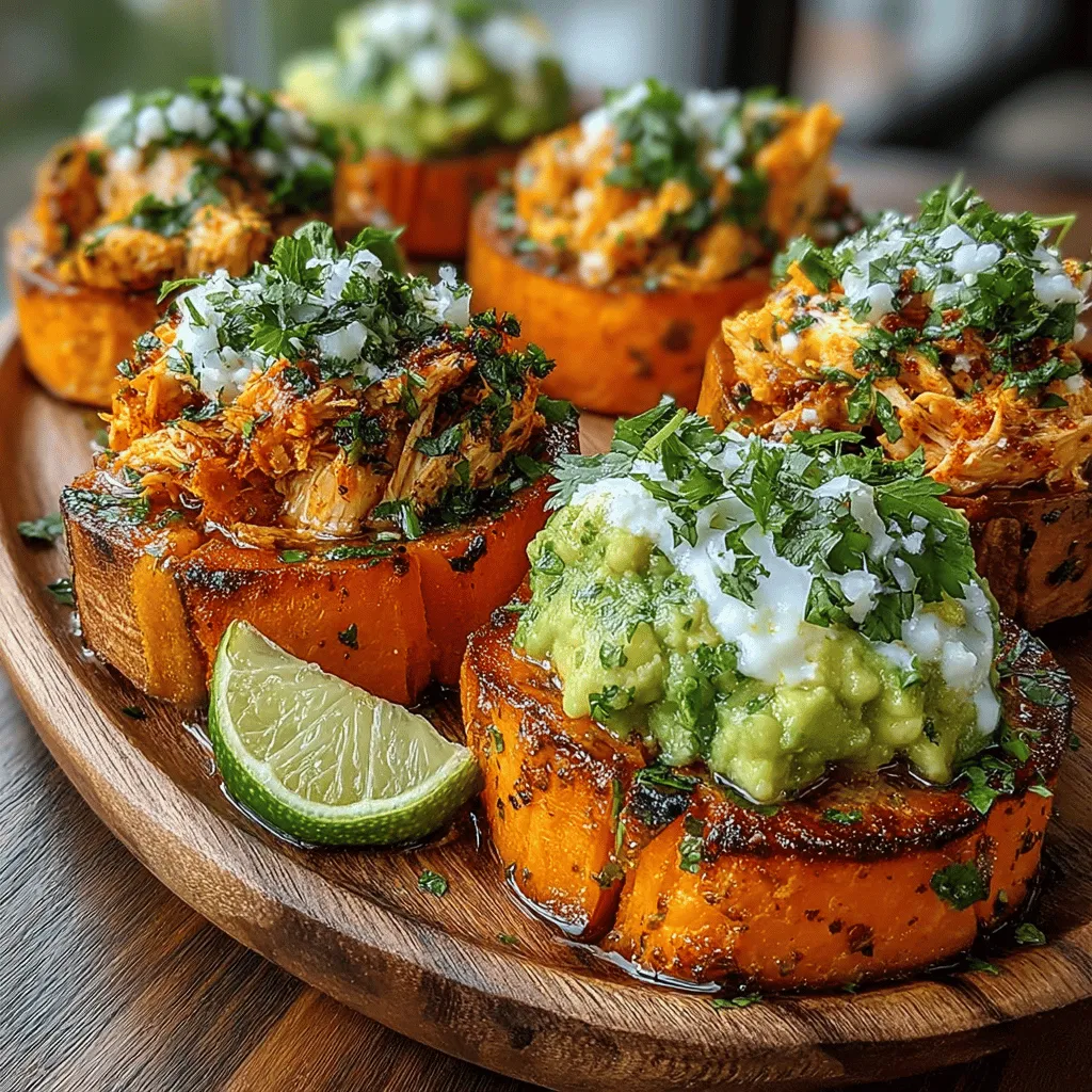If you're on the lookout for a nutritious and delicious dish that can easily steal the spotlight at gatherings or serve as a satisfying light meal, look no further than Creamy Avocado Chicken Sweet Potato Bites. This dish perfectly marries the rich, creamy texture of ripe avocados with succulent chicken, all resting on a bed of sweet, roasted sweet potatoes. The combination is not just a feast for the eyes; it's also a powerhouse of nutrients that cater to health-conscious eaters.