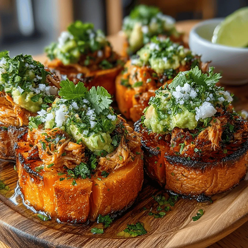 If you're on the lookout for a nutritious and delicious dish that can easily steal the spotlight at gatherings or serve as a satisfying light meal, look no further than Creamy Avocado Chicken Sweet Potato Bites. This dish perfectly marries the rich, creamy texture of ripe avocados with succulent chicken, all resting on a bed of sweet, roasted sweet potatoes. The combination is not just a feast for the eyes; it's also a powerhouse of nutrients that cater to health-conscious eaters.